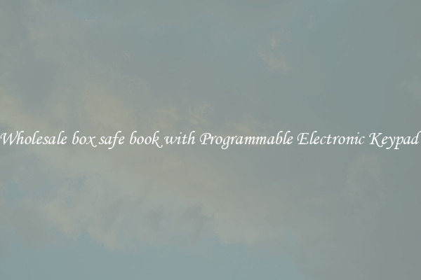 Wholesale box safe book with Programmable Electronic Keypad 