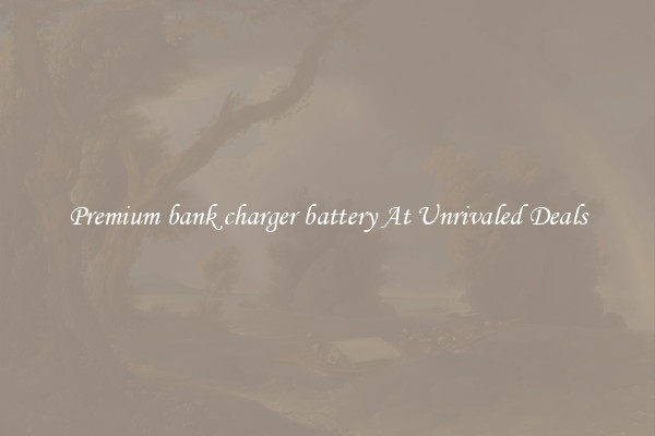 Premium bank charger battery At Unrivaled Deals