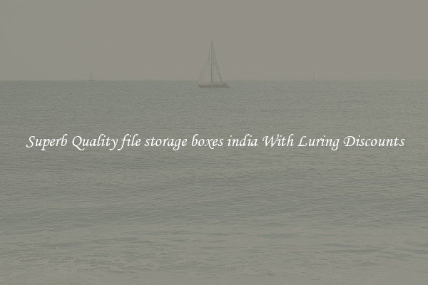 Superb Quality file storage boxes india With Luring Discounts
