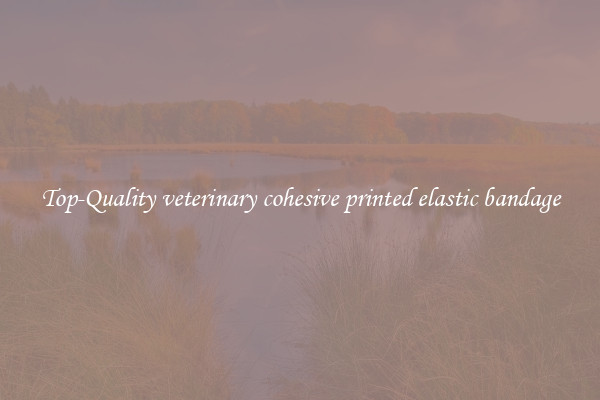 Top-Quality veterinary cohesive printed elastic bandage