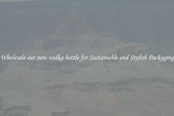 Wholesale our new vodka bottle for Sustainable and Stylish Packaging