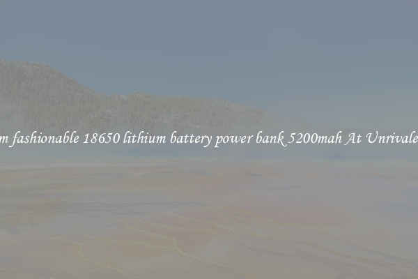 Premium fashionable 18650 lithium battery power bank 5200mah At Unrivaled Deals