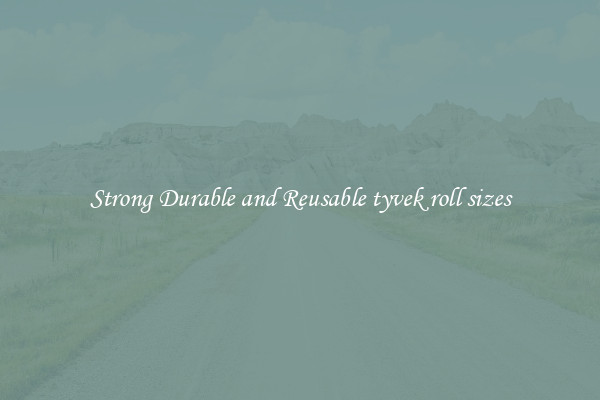 Strong Durable and Reusable tyvek roll sizes