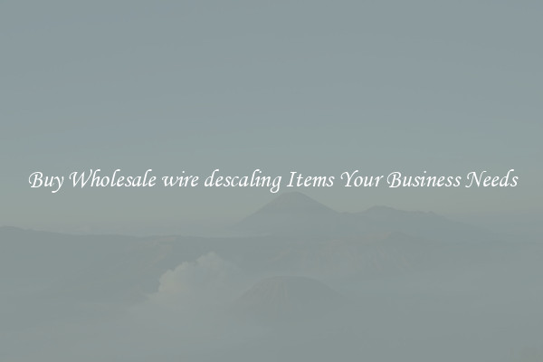 Buy Wholesale wire descaling Items Your Business Needs