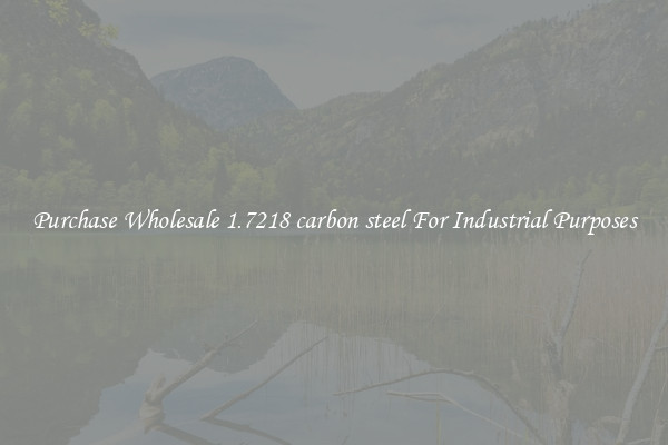 Purchase Wholesale 1.7218 carbon steel For Industrial Purposes