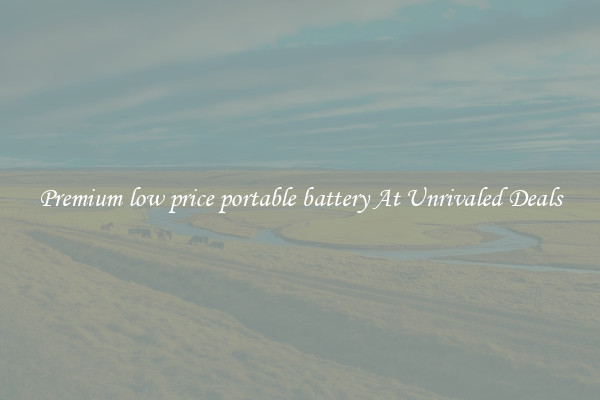 Premium low price portable battery At Unrivaled Deals