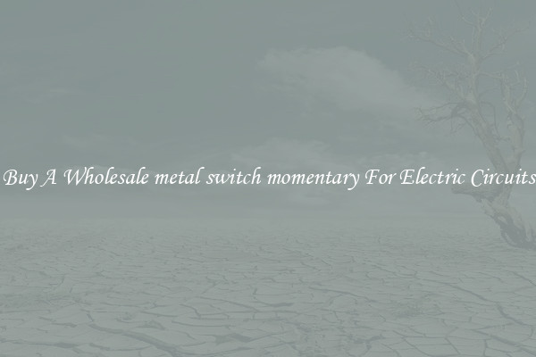 Buy A Wholesale metal switch momentary For Electric Circuits