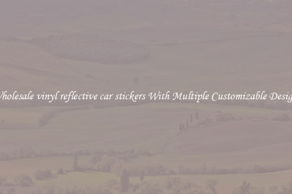 Wholesale vinyl reflective car stickers With Multiple Customizable Designs