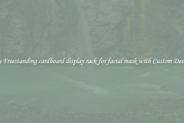 Buy Freestanding cardboard display rack for facial mask with Custom Designs
