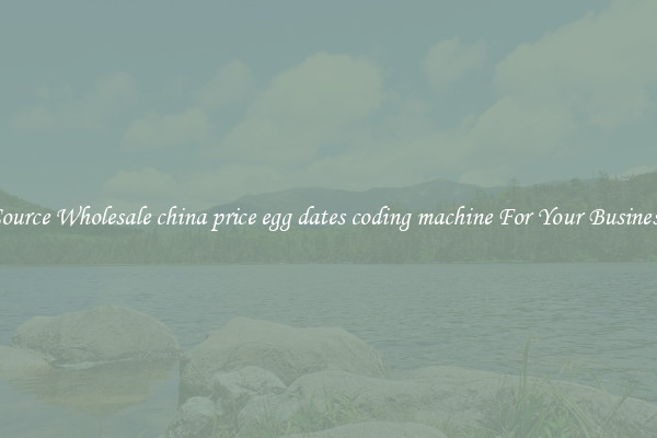 Source Wholesale china price egg dates coding machine For Your Business